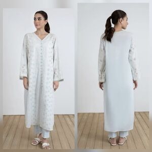 Elegant Light Gray Long Dress